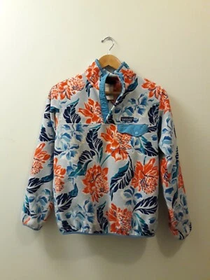 Pullover polar Patagonia Synchilla Snap-T estampado floral hawaiano para mujer pequeño” Foto 1 de 4