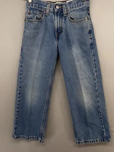 Levis 569 Jeans YOUTH BOYS 8 (24x22) Faded Blue Loose Fit Straight Leg Denim - Picture 1 of 20