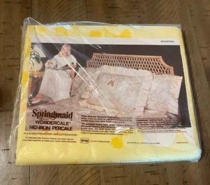 Springmaid Wondercale Maytime floreale completo lenzuolo piatto 81" x 96" fiore vintage - Foto 1 di 4