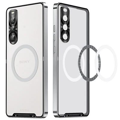 Funda protectora de metal transparente mate para Sony Xperia 1 IV/10 IV Foto 1 de 4