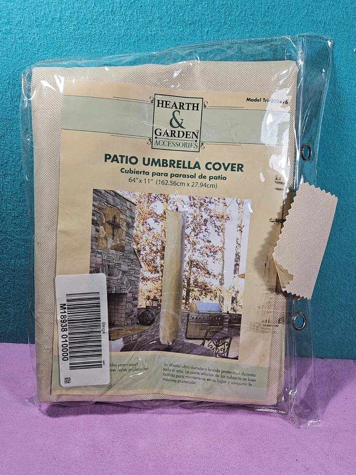 Hearth and Garden Accessories Patio Umbrella Cover Beige 64" x 11" Tri-000416 - Image 1 of 4