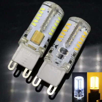 1-20X G9 LED Silicone Crystal Corn Light Bulbs 5W 3014 SMD 57LEDs Lamp AC/DC 12V - Image 1 of 4