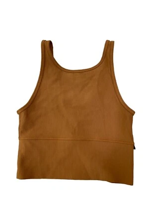 Sutiã esportivo Lululemon tamanho 4 marrom claro não acolchoado pulôver atlético - Imagem 1 de 4