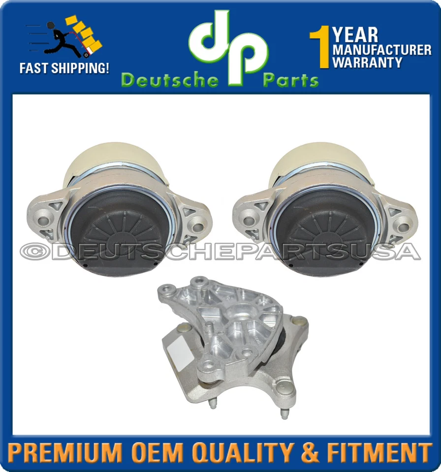 Juego de 3 soportes de motor de transmisión L+R para Mercedes-Benz C300 E350 E400 AT Foto 1 de 4