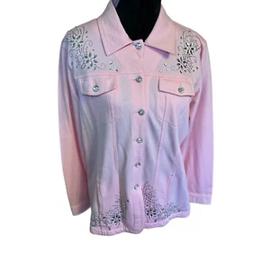 Quacker Factory, Jeanne Jacket bubblegum pink Jacke, Hemd, Gr. Medium - Bild 1 von 6