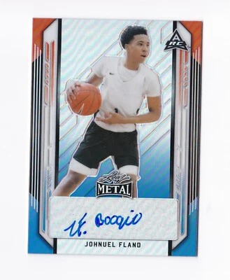 2021-22 Leaf Metal Red White Blue #BAJF1 Johnuel Boogie Fland /10 Auto Florida - Image 1 of 2