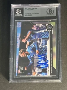 CADE COWELL Signed 2021 Topps Now MLS Auto Beckett BAS Slabbed SJ Earthquakes - Picture 1 of 3