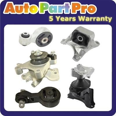Nuevo conjunto de 5 piezas de montaje de motor y transmisión para Acura CSX 2,0 L L4 2006-2011 Foto 1 de 4