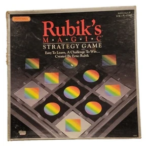 Rubik's Magic Strategy Game Matchbox 1987 Vintage 80s Retro  Erno Rubik Complete - Picture 1 of 3