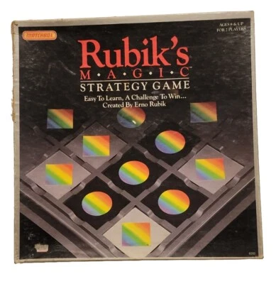 Rubik's Magic Strategy Game Matchbox 1987 Vintage 80s Retro  Erno Rubik Complete - Image 1 of 3