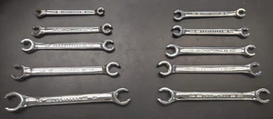 New craftsman 10 Pc SAE &MM Flare Nut Wrench Set- 9:18MM & 1/4" : 7/8"- F. Ship - Picture 1 of 6