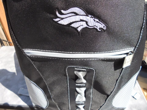 NFL 2022 LARGE Denver Broncos Backpack School book Bag laptop tablet 18Hx5Dx12W Cover