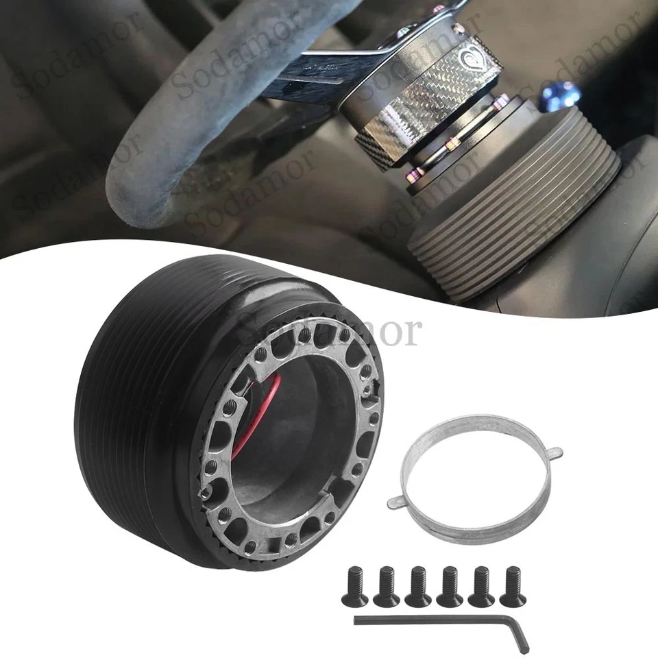 1x Adaptador de cubo de volante de carreras de aluminio Boss para Mazda 929 MX3 MX6 RX7 TX5 Foto 1 de 4