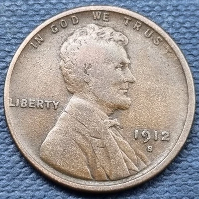 1912 S Lincoln Wheat Cent 1c San Francisco Better Grade #95388 - Image 1 of 2