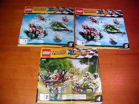 LEGO 8863 8899 WORLD RACERS OWNERS INSTRUCTION BUILDING MANUAL BOOKS RACE 4 5