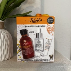 KIEHL'S BRIGHTENING BUNDLE FACIAL ESSENCE, DARK SPOT SOLUTION & EYE SERUM BOXED - Picture 1 of 3