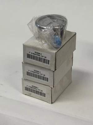 New 3 Serfilco SER606-2 SER6062 Liquid Filled Pressure Gauges 2'' 0-60PSI 1/4 - Image 1 of 4