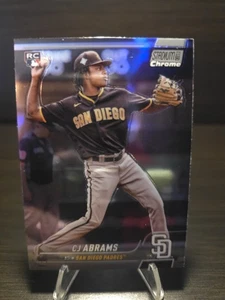 2022 Topps Stadium Club Chrome CJ Abrams Refractor RC Nationals - Picture 1 of 2