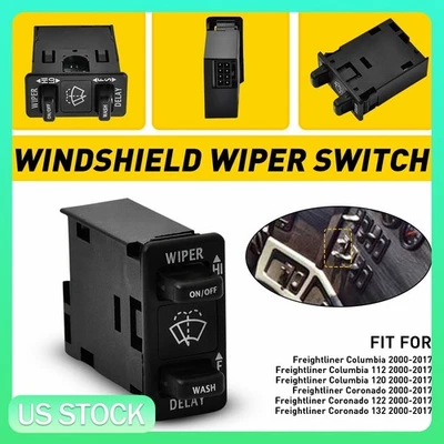 适用于 Freightliner Columbia & Coronado 2000 - 2017 0623096002 Wiper 控制开关 — 第 1/4 张图片