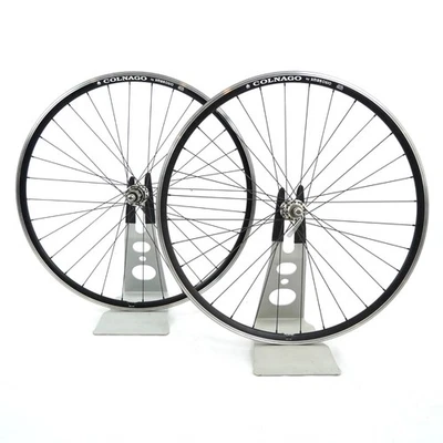 Juego de ruedas cubierta freno llanta Ambrosio Colnago Logo 700c aluminio con bujes Veloce Foto 1 de 4