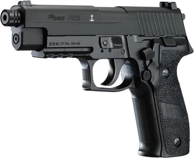 Sig Sauer P226 - .177 Pellet Air Gun Pistol CO2 Semi Auto BLOWBACK Black - MK25 - Image 1 of 4