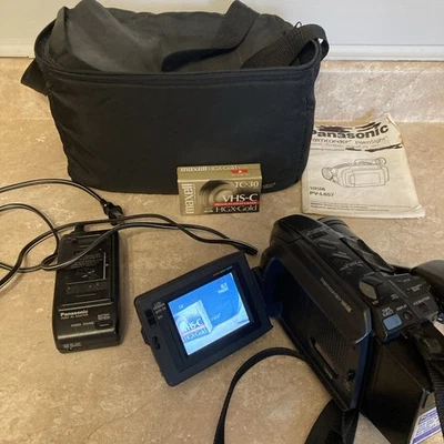 Panasonic Palmsight PV-L657D Camcorder W/ Battery And Charger Tested And Working - Image 1 of 4