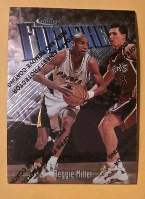 Reggie Miller 1997 Topps Finest Finishers #150 con estado pelado, casi nuevo-como nuevo  Foto 1 de 2