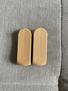 Genuine Stokke Tripp Trapp Cream Colour Front Feet Gliders - Picture 1 of 2