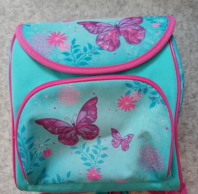 Rucksack Mädchen Mini Schultasche Schmetterling Pink Türkis Kita - Bild 1 von 2