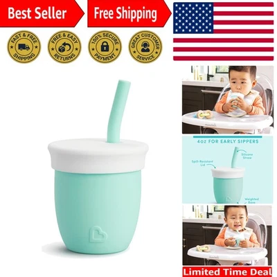 Silicone C’est! Copo de treinamento aberto com palha para bebês e crianças pequenas 6 +, 4 O... - Imagem 1 de 4