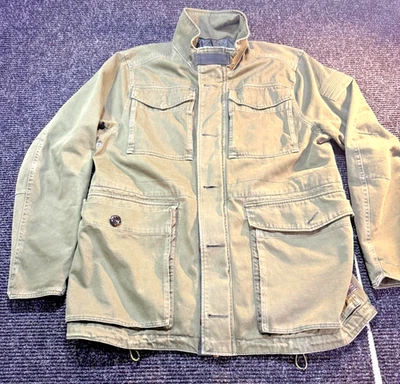 Chaqueta de Campo G-Star Denim Crudo Falco Para Hombres 2XL Oliva Cremallera Completa Utilidad Militar Foto 1 de 4
