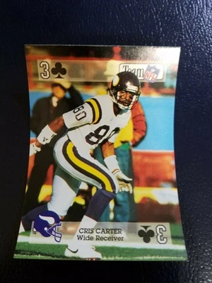 Cris Carter Minnesota Vikings 1992 TEAM NFL STAR PLAYING CARDS SQUARED CORNERS - Image 1 of 2