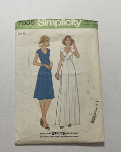 Simplicity Sewing Pattern 7805 Dress Size 10 Cut - Picture 1 of 3