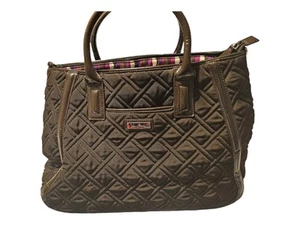 Vera Bradley Lg Espresso Brown Tote/Travel Bag - Picture 1 of 4
