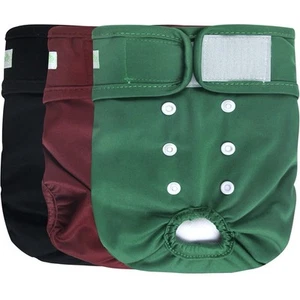 Wegreeco Washable Female Dog Large (15"-17" Waist) Burgundy, Black, Jade Jewel - Picture 1 of 6