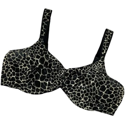 Wacoal Bra Awareness Underwire Full Figure 40D Black Cream 855167 Soft Cup Bra - Image 1 of 4