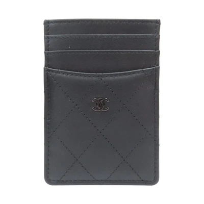 CHANEL Card Holder So Black Quilted Calfskin Leather - Image 1 of 4