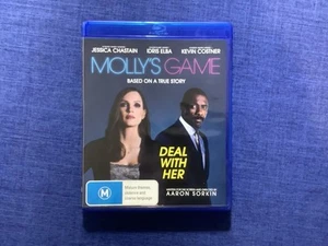 Molly's Game (Blu-ray, 2017) Idris Elba - Like New Region B - Picture 1 of 2