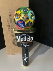 ✅ NIB Modelo Negra World Cup Soccer Craft Beer Bar Tap Handle For Bar Kegerator - Picture 1 of 8