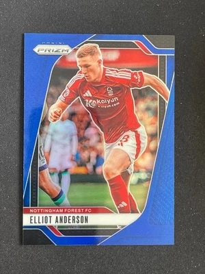 Elliot Anderson 2024-25 Panini Prizm Premier League Blue Prizm /299 #259 - Image 1 of 2
