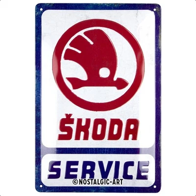 Nostalgic-Art - Blechschild 20 x 30cm - Skoda - Service