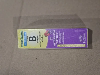 Vitamina B12 líquida Spring Valley, suplemento para el metabolismo, baya, 2 fl oz Foto 1 de 2