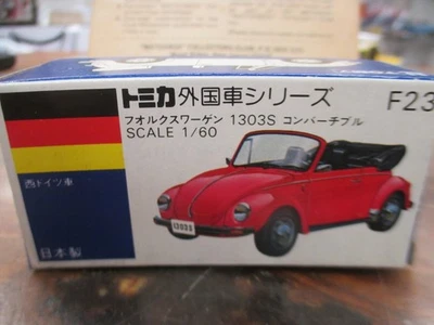 Tomica - Volkswagen Convertible F23 Hecho en Japón Foto 1 de 4