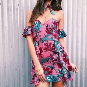 For love and Lemons Flamenco Trägerloses Minikleid Gr. XS - Bild 1 von 11