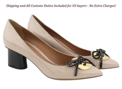 EMPORIO ARMANI X3E345 Mujer Tacones EU37 Beige Charol Tono Dorado Detalles I Foto 1 de 4