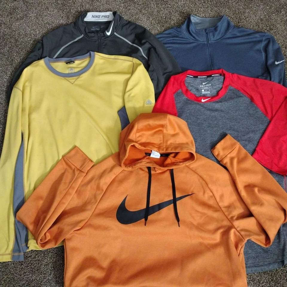 Lote de 5 Para hombres XL Nike Dri-Fit Sudadera con Capucha Correr Nike Pro ACG Capa Base 1 Béisbol Foto 1 de 4