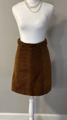 Vanessa Bruno хлопок вельветовая юбка коричневый французский размер 36 США S - Изображение 1 из 4