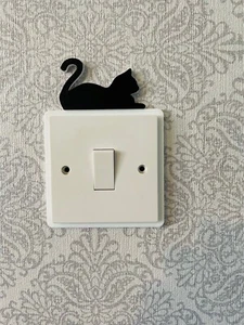 Cat Light switch surround/Pussy Cat/Cats/Stocking Filler - Picture 1 of 2