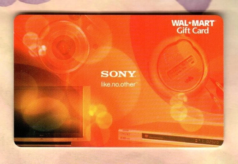 WALMART Sony, Like No Other ( 2005 ) Gift Card ( $0 ) - Image 1 of 1