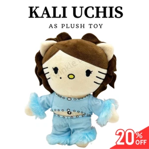 Hello Kitty As KALI UCHIS Singer Blue Plush Doll Stuffed Figure Plush Toy 25cm - Picture 1 of 7